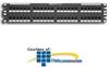 Panduit® DP5e Flat Punchdown Patch Panel - DP485E88TG - TelephoneStuff.com