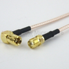 SMA Female to RA SMB Plug Cable RG316 Coax in 72 Inch - FMC1326316-72 - Fairview Microwave Inc.