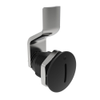 Quarter-Turn Cam Latch, Slotted Recess, 6mm  Grip, Not Sealed, Zinc Alloy, Powder Coat, Black - E5-2-005-000 - Southco