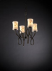 FAL-8910-60-DBRZ Mid. Chandeliers-Pillar Candle - 494990 - Capital Lighting, Inc.
