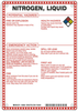 Brady B-120 Fiberglass Reinforced Polyester Rectangle White Chemical, Biohazard, Hazardous & Flammable Material Sign - 7 in Width x 10 in Height - TEXT: NITROGEN;LIQUID - 48883 - 754476-48883 - R. S. Hughes Company, Inc.