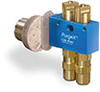 Motor Operated PurgeX for Liquid with External Volume Adjustment, 2 Feeds, 1 RPM, 24VDC, Bracket - B3475-B2B024D01 - Oil-Rite Corp.