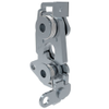Rotary Push-to-Close Latch, Large Size, Two Stage, Dual Trigger, Perpendicular / Bottom, 6.7 mm Thru Hole, Steel, Zinc Plate, Bright Chromate - R4-30-30-701-10 - Southco