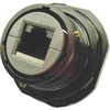 connector,metal circ,jam nut recept,rj45 to rj45,transversal seal,black finish - 70026565 - Allied Electronics, Inc.