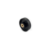 68mm O.D., Polycarbonate Flat Belt Pulley With Knurled Brass -- A 6T19M680606