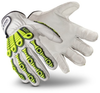 Hexarmor Chrome Series 4080 White/Yellow 8 Goatskin Leather Cut-Resistant Glove - ANSI/ISEA Cut 5 Cut Resistance - 4080 SZ 8 - 4080 SZ 8 - R. S. Hughes Company, Inc.
