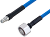 Plenum 4.1/9.5 Mini DIN Male to SMA Female Low PIM Cable 12 Inch Length Using SPP-250-LLPL Coax , LF Solder - PE3C5879-12 - Pasternack