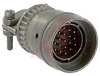 connector,metal circ,class e,str plug w/cable clamp,size 14,19#20 solder pin con - 70143442 - Allied Electronics, Inc.