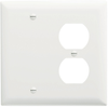 Combination Wall Plate, 1 Blank & 1 Duplex Receptacle - SP138W - Legrand