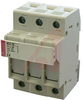 Fuse Holder,10x38, 3 Pole, DIN Rail Mount - 70025253 - Allied Electronics, Inc.