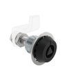 VISE ACTION® Compression Latch, Large Size, 8 mm Triangle, Zinc Alloy, Powder Coated, Black - E3-C2220-05 - Southco