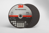 3M COW Ceramic Cutoff Wheel - Type 1 (Straight) - 60 Grit Medium Grade - 4 in Diameter - 3/8 in Center Hole - Thickness 0.035 in - 66561 -- 051115-66561 - Image