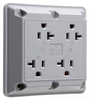 Quad Receptacle -- 420-GRY - Image