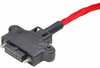 10+10 Pos. Female DIL 24-28 AWG Cable Conn. Kit with Hood/Backshell, Jackscrews -- M80-9402005 - Image
