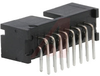 Header, Low Profile; Shrouded; Square Right; Copper Alloy Plated; 16; Gold -- 70042645