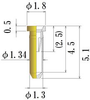 Small Size Socket Pin - J051-GG - JC Cherry, Inc.
