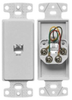 Datacommunication Face Plate with Jack - NS770W - Hubbell Incorporated