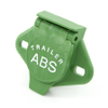 Cole Hersee 12080-11 ABS 7-Pole Tractor-Trailer Socket Connector, Green -- 37650