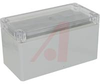 ENCLOSURE, POLYCARBONATE LIGHT GRAY BODY AND CLEAR COVER, 6.30