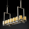 FSN-8764-10-OPAL-NCKL Island/Pool Table-Pillar Candle - 671835 - Capital Lighting, Inc.