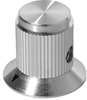 Round Skirted Knob W/ Arrow Ind, 6.35Mm; Shaft Type Ehc (Electronic Hardware) - 88H1839 - Newark, An Avnet Company
