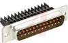AMPLIMITE HDE-20 Connector, Plug, 25 Pos., IDC, 26-22AWG, Full Metal Shell - 70041510 - Allied Electronics, Inc.