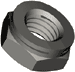 All Metal Reusable Slotted Self-Locking Hexagon Nut -- THM040070 - Image