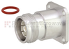 4.3-10 Female (Jack) Low PIM Connector Solder Cup Terminal 4 Hole Flange (Panel Mount) IP67 Rated, Solder - FMCN1189 - Fairview Microwave Inc.