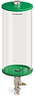 Green Color Key, Clear View Single Feed Manual Lubricator, 1 gal Acrylic Reservoir, 1/8” Female NPT Outlet, 5/8”-18 Thread for Remote Mounting - B5161-128ABRGW - Oil-Rite Corp.