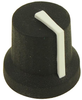 Soft Touch Knob, Rubber, Blk/wht, 16.2Mm; Shaft Type Multicomp Pro - 02AH4541 - Newark, An Avnet Company