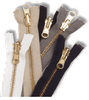Zipper #5 Brass Reversible 30