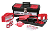 Personal Valve Lockout Kit w/ 3 Keyed-Alike Safety Padlocks -- 105958