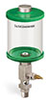 Green Color Key, Clear View Single Feed Manual Lubricator, 1 pt Pyrex Reservoir, 3/8” Male NPT - B5161-016PB3GW - Oil-Rite Corp.