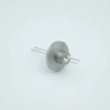 Power Feedthrough, 500 Volts, 8 Amps, 2 Pins, 0.032″ Molybdenum Conductors, 1.18″ QF / KF Flange - A0500-4-QF - MPF Products, INC.