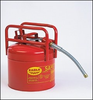 Eagle Red Galvanized Steel 5 gal Safety Can - 15 3/4 in Height - 12 1/2 in Overall Diameter - 048441-22203 - 048441-22203 - R. S. Hughes Company, Inc.