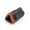 Amphenol Sine Systems AT06-3S-BLK, 3-Way AT Connector Plug Connector, DT06-3S-E004 Compatible, Black - 39356 - Waytek, Inc.