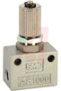 Speed Control, Flow Control, pneumatic,in-line, M5x.8 port - 70070861 - Allied Electronics, Inc.