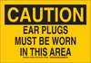Brady B-302 Polyester Rectangle Yellow Personal Protection Equipment (PPE) Sign - 14 in Width x 10 in Height - Laminated - TEXT: CAUTION - 128531 - 754473-77433 - R. S. Hughes Company, Inc.