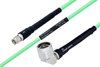 Temperature Conditioned SMA Male to N Male Right Angle Low Loss Cable 24 Inch Length Using PE-P142LL Coax - PE3M0134-24 - Pasternack