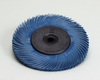 3M Scotch-Brite Ceramic BB-ZB Radial Bristle Brush - Super Fine Grade - 1 1/4 in Center Hole - 7 5/8 in Outside Diameter - 33085 - 048011-33085 - R. S. Hughes Company, Inc.