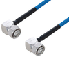 Plenum 4.3-10 Male Right Angle to 4.3-10 Male Right Angle Low PIM Cable 12 Inch Length Using SPP-250-LLPL Coax Using Times Microwave Parts - PE3C6177-12 - Pasternack