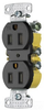 Duplex/Single Receptacle - RR15SBKTR - Hubbell Incorporated