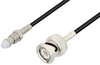 FME Jack to BNC Male Cable 72 Inch Length Using RG174 Coax - PE3C3409-72 - Pasternack