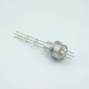 Thermocouple Feedthrough, Type J, 2 Pairs, 0.75″ Dia Stainless Steel Weld Adapter - A0421-2-W - MPF Products, INC.
