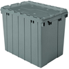 Akro-Mils Keepbox 17 gal 100 lb Gray Industrial Grade Polymer Attached Lid Container - 21 1/2 in Length - 15 in Width - 17 in Height - 39170 GREY -- 39170 GREY - Image