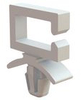 Wire Saddle - Snap In, Side Entry - WS-SE-A-1-19 - Essentra Components