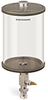 Clear View Single Feed Manual Lubricator, 1/2 gal Acrylic Reservoir, 1/8” Female NPT Outlet, 5/8”-18 Thread for Remote Mounting - B4461-064ABRW - Oil-Rite Corp.