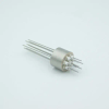 Power Feedthrough, 500 Volts, 5 Amps, 8 Pins, 0.032″ Nickel Conductors, 0.747″ Dia Stainless Steel Weld Adapter - A0089-1-W - MPF Products, INC.