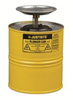 Justrite Yellow 1 gal Safety Can - 697841-04183 - 697841-04183 - R. S. Hughes Company, Inc.