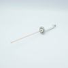 Power Feedthrough, 20,000 Volts, 50 Amps, 1 Pin, 0.094″ Copper Conductor, 1.18″ QF / KF Flange - A5743-1-QF - MPF Products, INC.